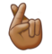 Crossed Fingers - Medium emoji on Samsung